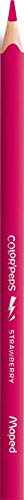 Maped - Crayons de Couleur STRONG Color'Peps - 12 Crayons de Coloriage Ultra-résistants et Ergonomique - Pochette de 12 Crayons