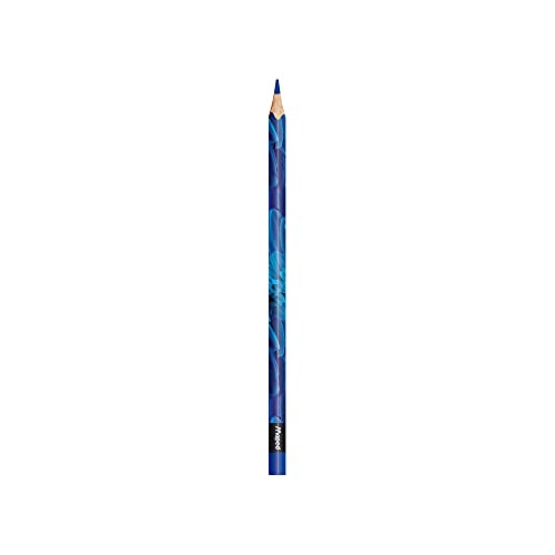 Maped - Crayons de Couleur Color'Peps Animals FSC - Crayon de Coloriage Triangulaire Ergonomique - Crayons Décorés Animaux - Pochette de 24 Crayons en Bois Certifiés FSC