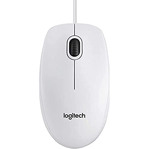 Logitech B100 Souris Filaire USB, 3 Boutons, Suivi Optique, Ambidextre, Compatible avec PC/Mac/Ordinateur Portable/Chromebook - Noire