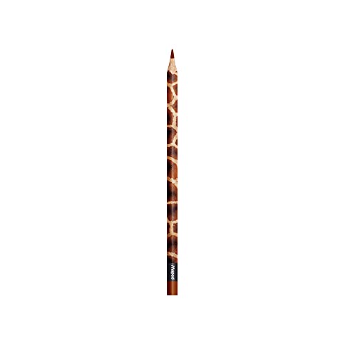 Maped - Crayons de Couleur Color'Peps Animals FSC - Crayon de Coloriage Triangulaire Ergonomique - Crayons Décorés Animaux - Pochette de 24 Crayons en Bois Certifiés FSC