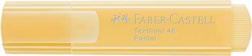 Faber-Castell 154667 – Marqueur Fluorescent TEXTLINER 1546 Pastel. Couleur Pastel : Vanille