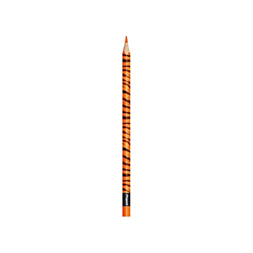 Maped - Crayons de Couleur Color'Peps Animals FSC - Crayon de Coloriage Triangulaire Ergonomique - Crayons Décorés Animaux - Pochette de 24 Crayons en Bois Certifiés FSC