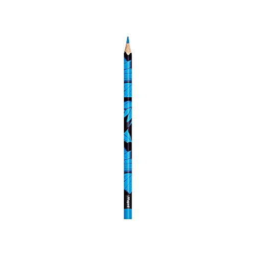 Maped - Crayons de Couleur Color'Peps Animals FSC - Crayon de Coloriage Triangulaire Ergonomique - Crayons Décorés Animaux - Pochette de 24 Crayons en Bois Certifiés FSC