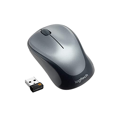 Logitech M235 Souris Sans Fil, 2.4GHz avec Récepteur USB Unifying, Suivi Optique 1000 PPP, Pile 12 Mois, Compatible avec PC, Mac, Ordinateur Portable, Chromebook - Gris