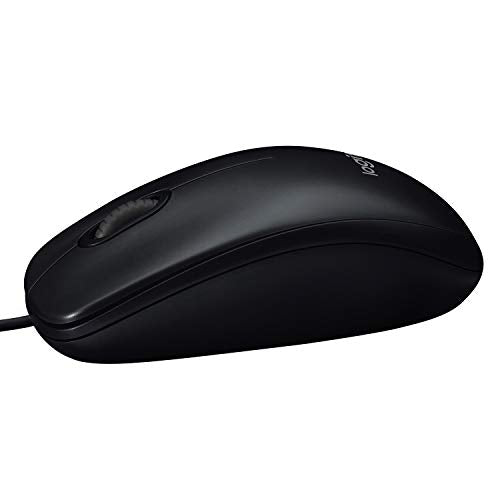 Logitech M90 Souris Filaire USB, Suivi Optique 1000 PPP, Ambidextre, Compatible avec PC/Mac/Portable - Gris