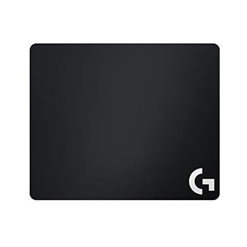 Logitech G240 Tapis de Souris Gamer en Tissu, Pour Souris Gaming Filaire ou sans Fil, 340 x 280mm, Epaisseur 1mm, Friction de Surface Modérée, Texture Homogène, Base en Caoutchouc Stable - Noire