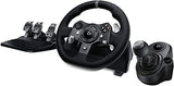 Logitech G29 Driving Force Volant de Course avec Pédales, Retour de Force Réaliste, Palettes Volant en Acier Inoxydable, Volant en Cuir, Rotation du Volant à 900°, Prise EU, PS5, PS4, PC, Mac - Noir
