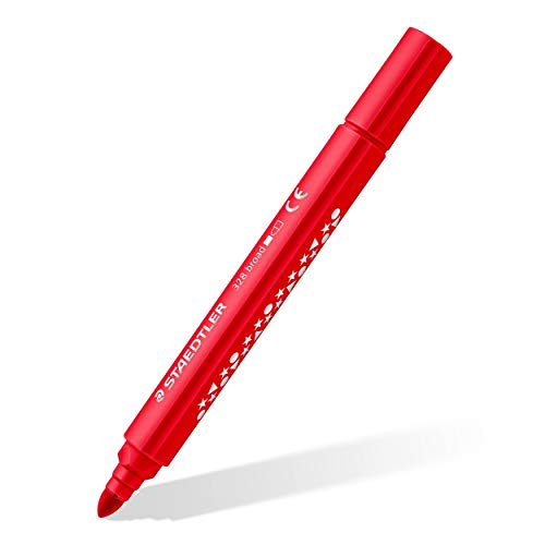 Staedtler 328 - Pochette Plastique 12 Feutres Coloriage Triangulaires Pointe Large 3 Mm Assortis