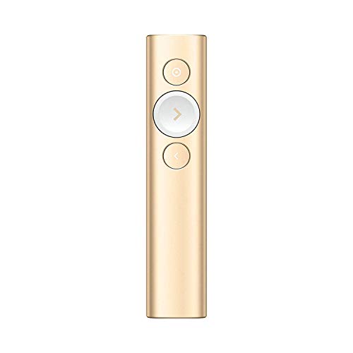 Logitech Spotlight Télécommande de Présentation sans Fil, Bluetooth et 2,4 GHz avec Nano-Récepteur USB, Pointeur Laser, Commandes de Diaporama, Portée de 30M, Minuterie Réglable, PC/Mac/Android - Gris
