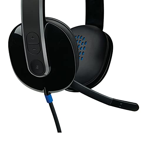 Logitech H390 Casque Filaire USB, Ecouteurs Stéréo Numérique avec Micro Anti-Parasite, Commandes Intégrées, Compatible avec PC/Mac/Portable - Noir