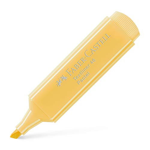 Faber-Castell 154667 – Marqueur Fluorescent TEXTLINER 1546 Pastel. Couleur Pastel : Vanille