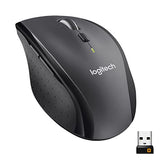 Logitech Souris M705 Marathon Sans Fil, Récepteur USB Unifying 2,4 GHz, 1000 PPP, 5 Boutons Programmables, Pile Durée 3 ans, Compatible PC, Mac, Ordinateur Portable, Chromebook - Gris