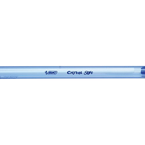 Bic Cristal Soft Stylo-bille non rétractable Bleu - Lot de 50
