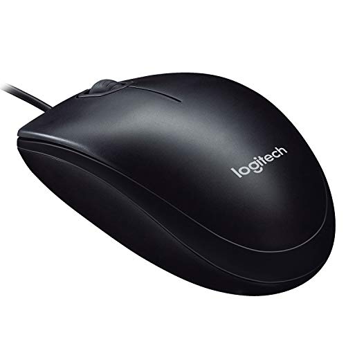 Logitech M90 Souris Filaire USB, Suivi Optique 1000 PPP, Ambidextre, Compatible avec PC/Mac/Portable - Gris