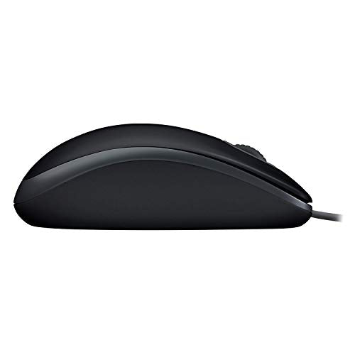 Logitech B110 Souris Filaire USB, Boutons Silencieux, Taille Standard au Design Confortable, Ambidextre, Compatible avec PC/Mac/Portable - Gris