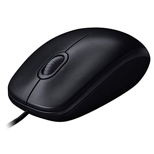 Logitech M90 Souris Filaire USB, Suivi Optique 1000 PPP, Ambidextre, Compatible avec PC/Mac/Portable - Gris