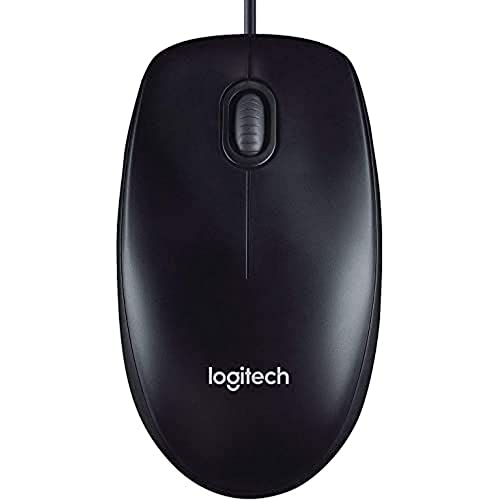 Logitech M90 Souris Filaire USB, Suivi Optique 1000 PPP, Ambidextre, Compatible avec PC/Mac/Portable - Gris