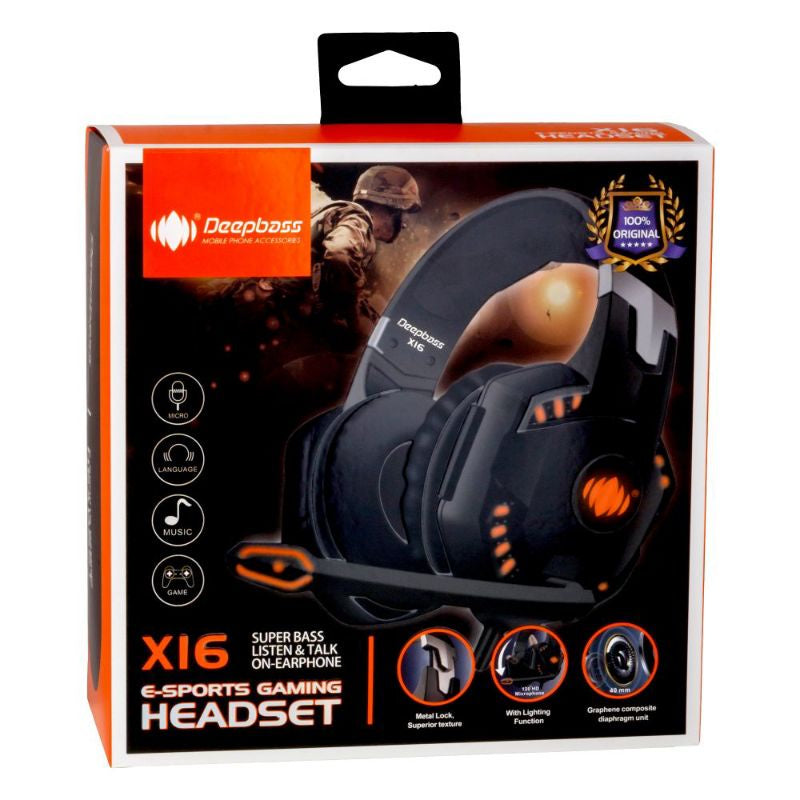 Casque de jeu E-Sport Deepbass X16 ORIGINAL