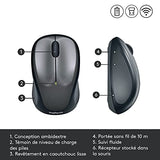 Logitech M235 Souris Sans Fil, 2.4GHz avec Récepteur USB Unifying, Suivi Optique 1000 PPP, Pile 12 Mois, Compatible avec PC, Mac, Ordinateur Portable, Chromebook - Gris