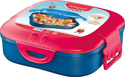 Maped Maped Picnik Concept Kids - Sac à Déjeuner Isotherme pour Enfant avec Anse de Transport - Partie Basse Isotherme - Sac Isotherme Repas - Rose - 9L 872301