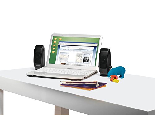 Logitech OEM S-120 Haut-parleurs multimédia PC 2.3 Watt (Import UK) noir