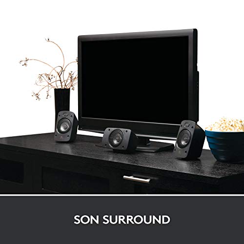 Logitech Z906 Système de Haut-Parleurs avec Son Surround 5.1, Certifié THX, Dolby & DTS, 1000 Watts en Puissance, Multi-Dispositifs, Entrées Multiples, Télécommande, Prise EU/France, PC/PS4/Xbox/TV