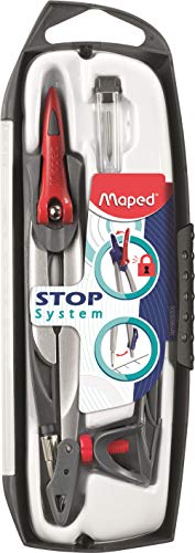 Maped Boîte de compas Stop System, 3 pièces, présentoir 10
