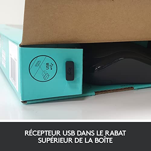 Logitech MK270 Combo Clavier Souris sans Fil pour Windows, Connexion 2.4 GHz, Souris sans Fil Compacte, 8 Touches de Raccourci/Multimédia, Batterie Longue Durée 2 Ans, PC/Portable, AZERTY Français