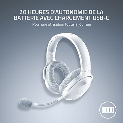 Razer Barracuda X - Casque de jeu sans fil pour PC, PlayStation, Nintendo Switch, + Android (casque léger de 250 g, haut-parleurs de 40 mm, autonomie jusqu'à 20 heures) Mercury