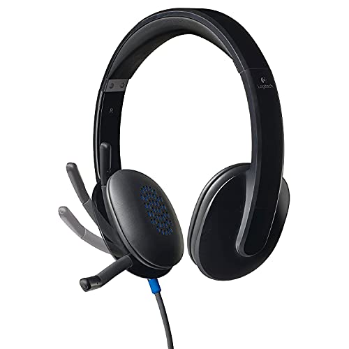Logitech H540 Casque Filaire, Ecouteurs Stéréo Anti-Parasites, USB, Commandes sur l'Oreillette, Témoin Lumineux d'Activation de la Sourdine, PC/Mac/Portable/Chromebook - Noir