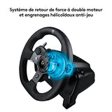 Logitech G29 Driving Force Volant de Course avec Pédales, Retour de Force Réaliste, Palettes Volant en Acier Inoxydable, Volant en Cuir, Rotation du Volant à 900°, Prise EU, PS5, PS4, PC, Mac - Noir