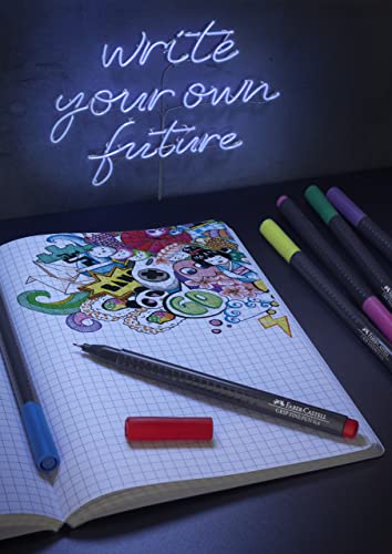 Faber-Castell 151611 Feutre GRIP Finepen tube plastique de 10
