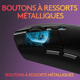 Logitech G305 Souris Gamer sans Fil, Capteur Gaming HERO, 12 000 PPP, Ultra-Léger, 6 Boutons Programmables, Batterie Longue Durée, Mémoire Intégrée, Compatible avec PC/Mac - Noire