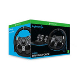 Logitech G29 Driving Force Volant de Course avec Pédales, Retour de Force Réaliste, Palettes Volant en Acier Inoxydable, Volant en Cuir, Rotation du Volant à 900°, Prise EU, PS5, PS4, PC, Mac - Noir