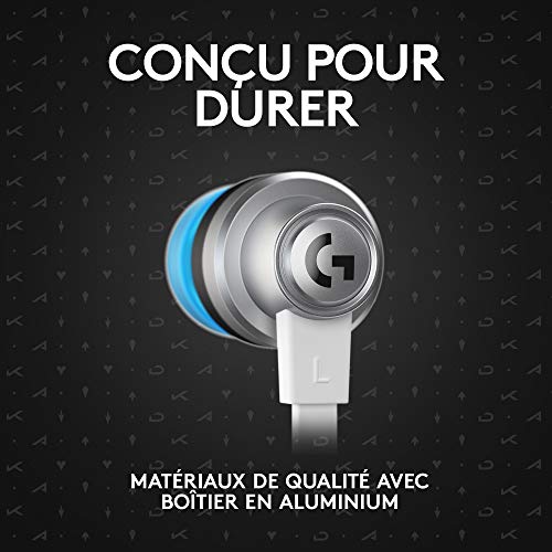 Logitech G333 K/DA Ecouteurs Gaming Microphone Intégré avec Commandes, Double Transducteur, Equipement Officiel League of Legends, Compatible avec PC, PS, Xbox, Nintendo, 3.5mm ou USB-C - Blanc