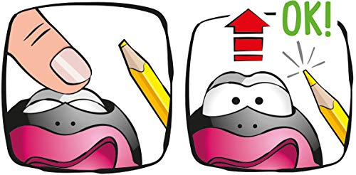 WIGO Taille-crayon Croc Signal, Couleurs Assorties, 1 Pièce