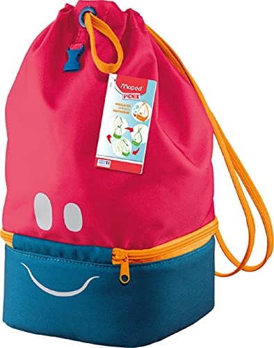 Maped Maped Picnik Concept Kids - Sac à Déjeuner Isotherme pour Enfant avec Anse de Transport - Partie Basse Isotherme - Sac Isotherme Repas - Rose - 9L 872301