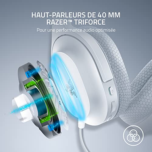 Razer Barracuda X - Casque de jeu sans fil pour PC, PlayStation, Nintendo Switch, + Android (casque léger de 250 g, haut-parleurs de 40 mm, autonomie jusqu'à 20 heures) Mercury