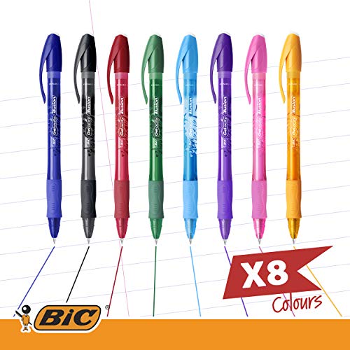 BIC Gel-ocity Illusion Stylos Gel Effaçables Pointe Moyenne (0,7 mm) - Noir, Boîte de 12