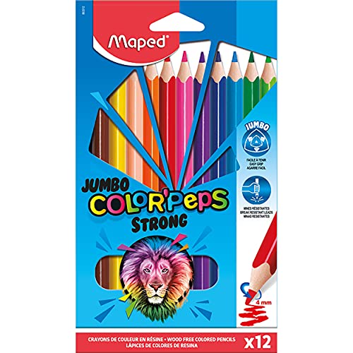 Pochette de 12 Crayons de Couleur Accueil