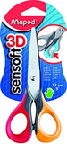 Sensoft Fluo Maped Ciseaux 3D 13,5 cm