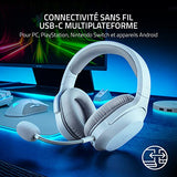 Razer Barracuda X - Casque de jeu sans fil pour PC, PlayStation, Nintendo Switch, + Android (casque léger de 250 g, haut-parleurs de 40 mm, autonomie jusqu'à 20 heures) Mercury