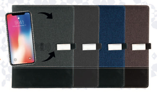 NOTE BOOK AVEC POWER BANK, CLE USB 16 G°