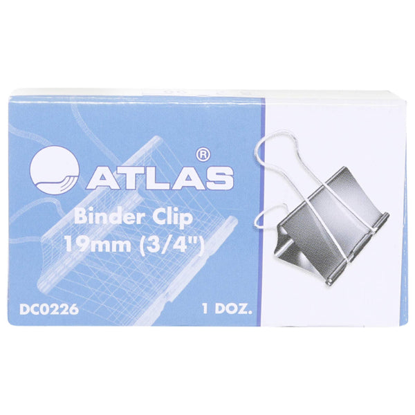 Attaches pour reliure double Atlas, noir [AS-DC0226] - 19 mm