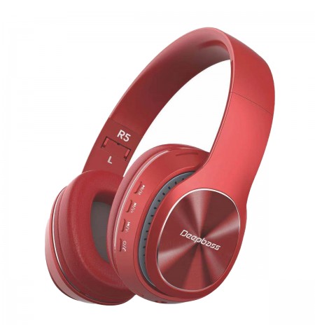 Casque sans fil Deepbass R5 Couleur: Rouge