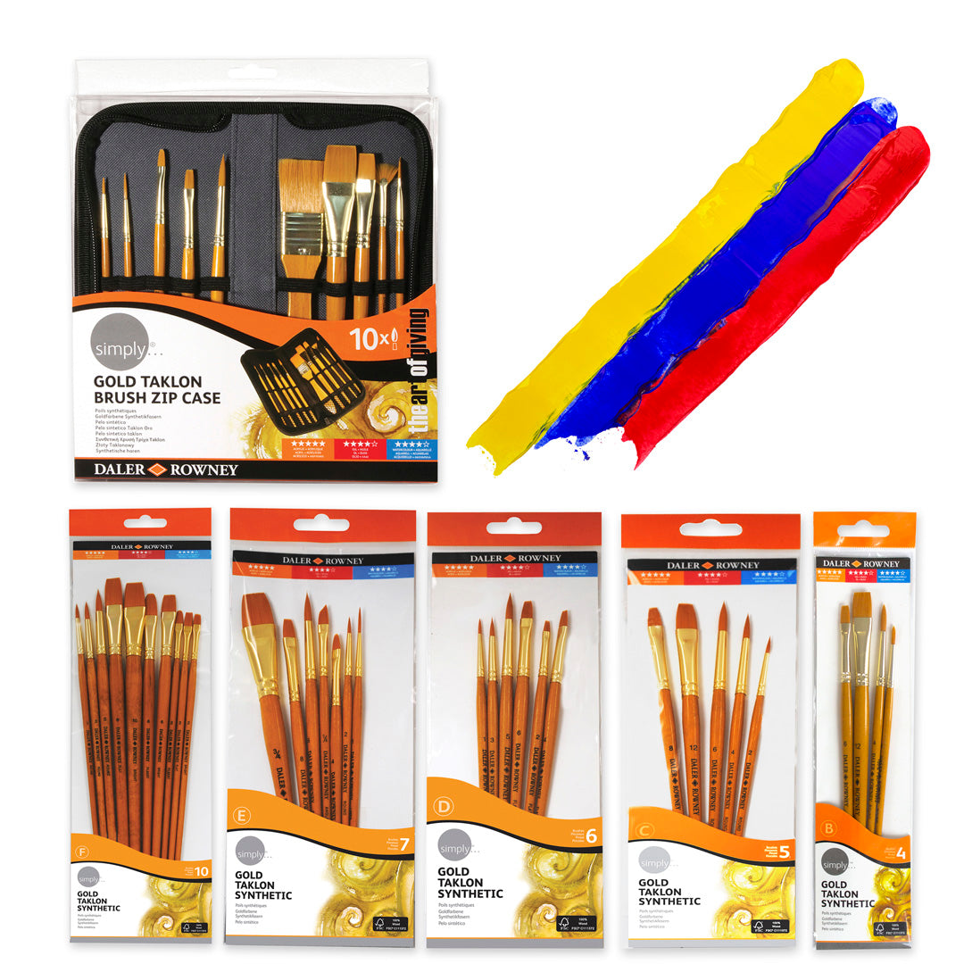 Pinceaux Simply Acrylic 10 pcs.