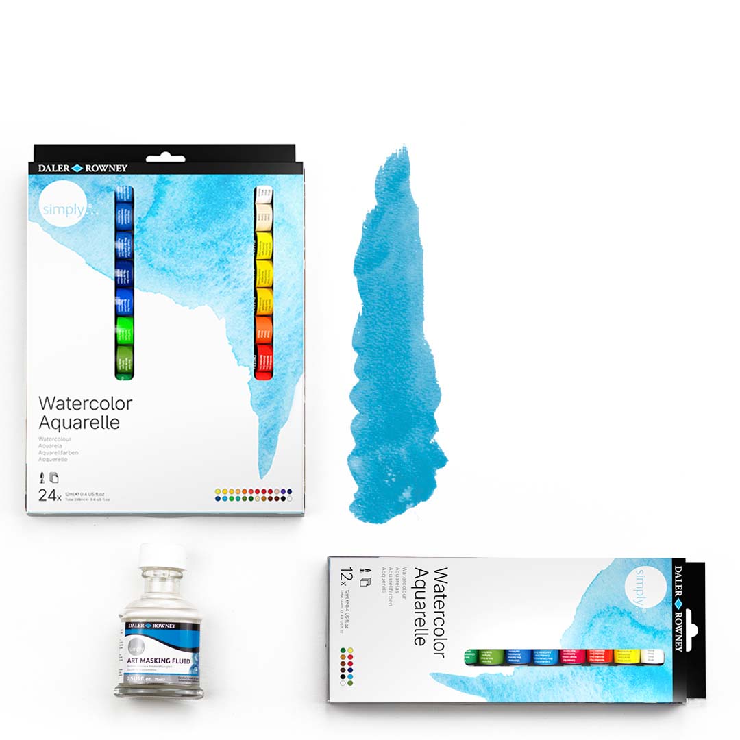Simply,  Peinture aquarelle 24X 12ML