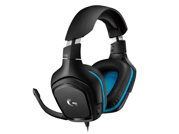 Logitech G432 Casque Gamer Filaire, Son 7.1 Surround, DTS Headphone:X 2.0, Transducteurs 50mm, USB/Audio Jack 3,5mm, Micro avec Sourdine Flip-Up, Poids Léger ,PC/Xbox One/PS4/Nintendo Switch - Noir