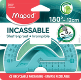 Rapporteur 180° base 12 cm FLEX MAPED