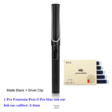 New Jinhao Fountain Pen 619 Ink Pens Plastic Frosted Penholder Stylo Plume Vulpen Stilografica Student Stationery Gift Pen